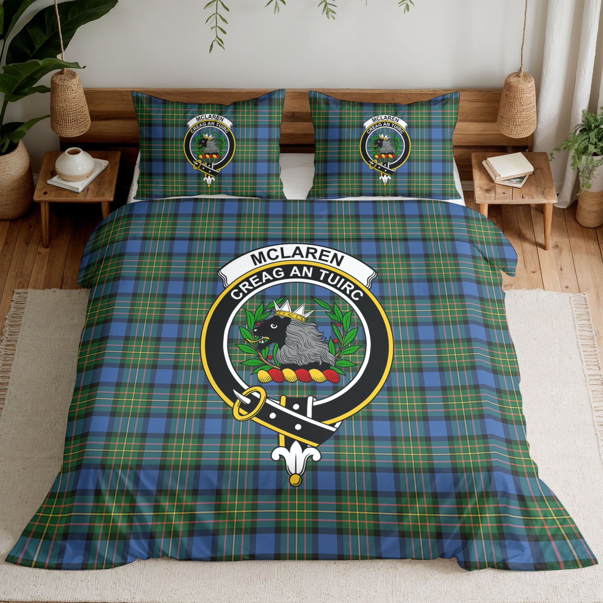 McLaren Ancient Tartan Crest Bedding Set