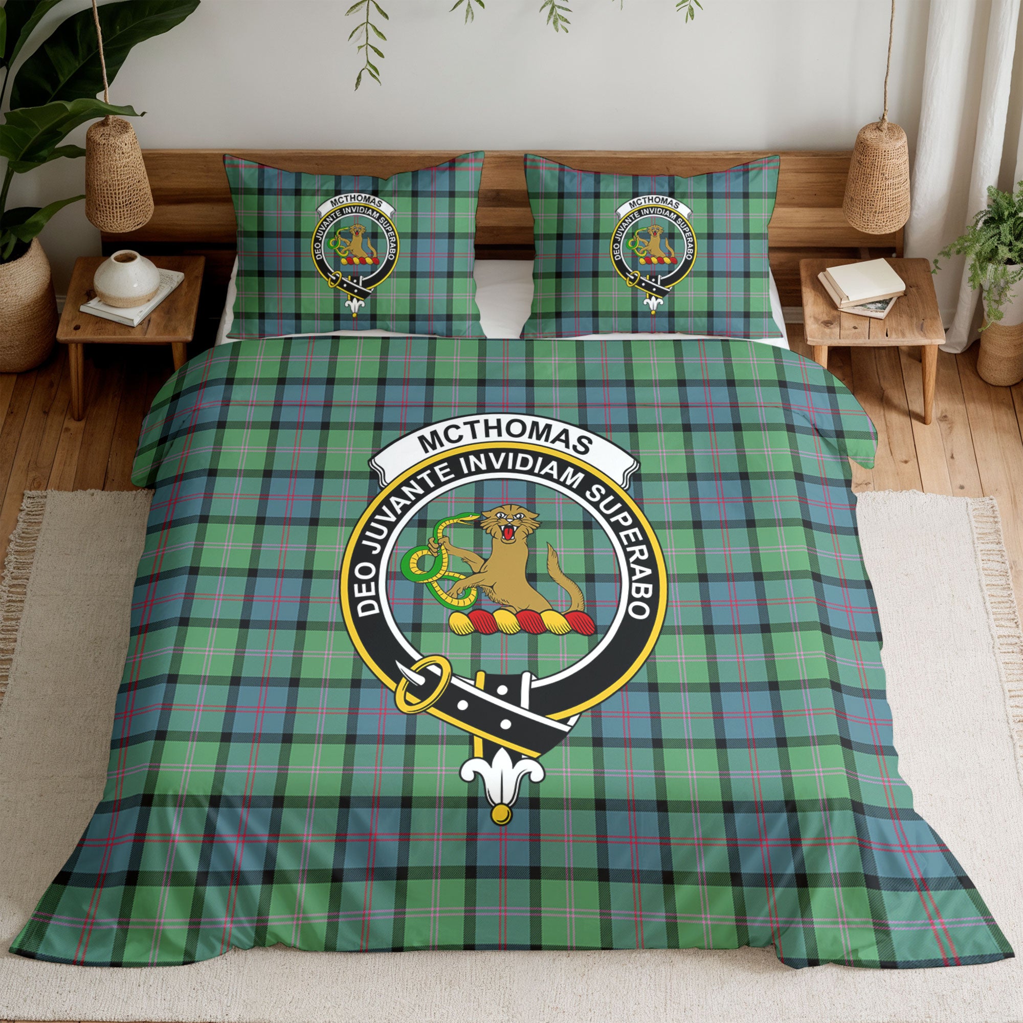 McThomas Ancient Tartan Crest Bedding Set