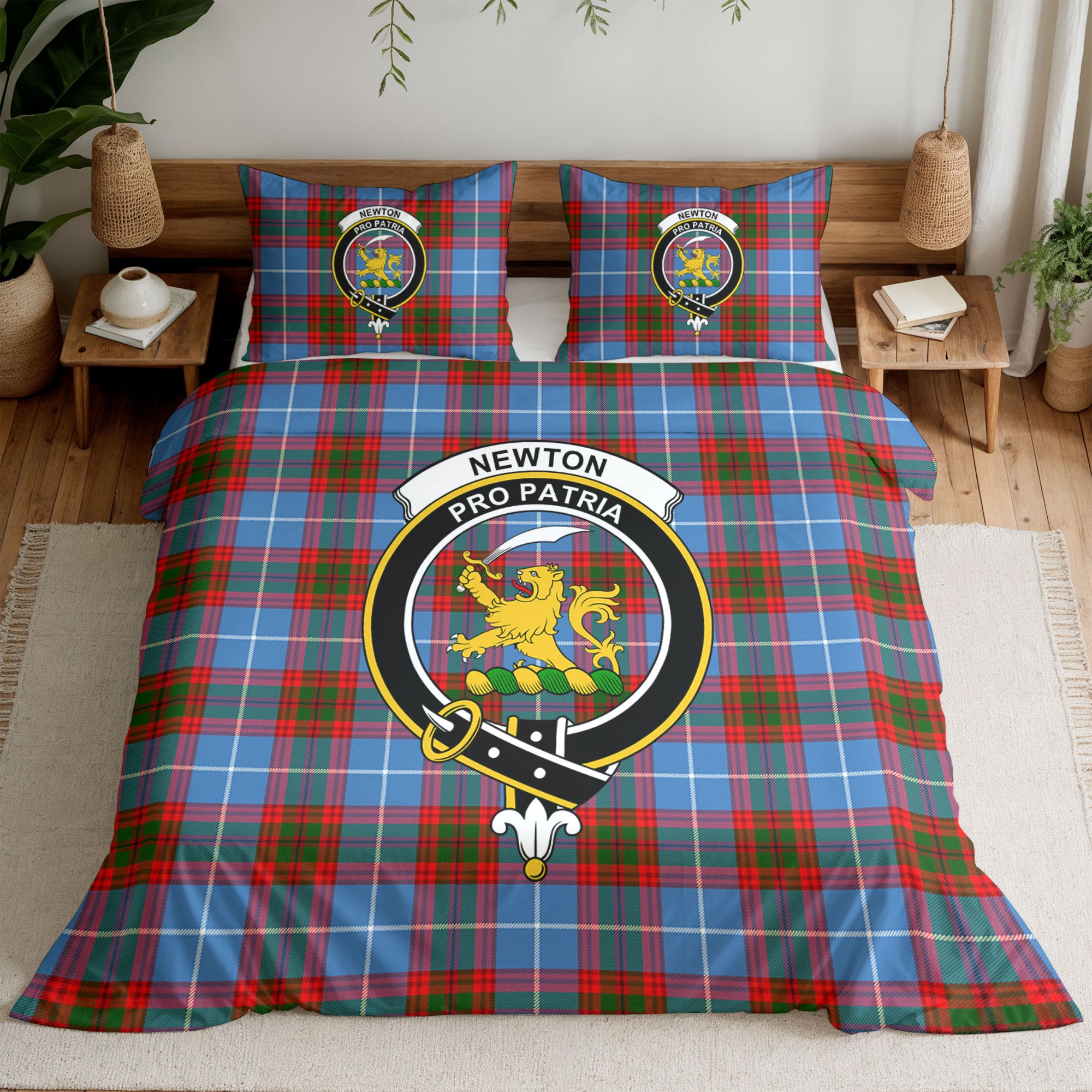 Newton Tartan Crest Bedding Set