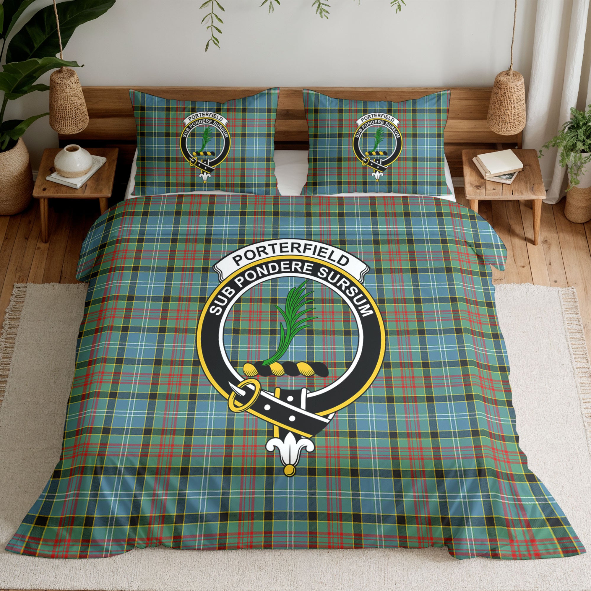 Porterfield Tartan Crest Bedding Set