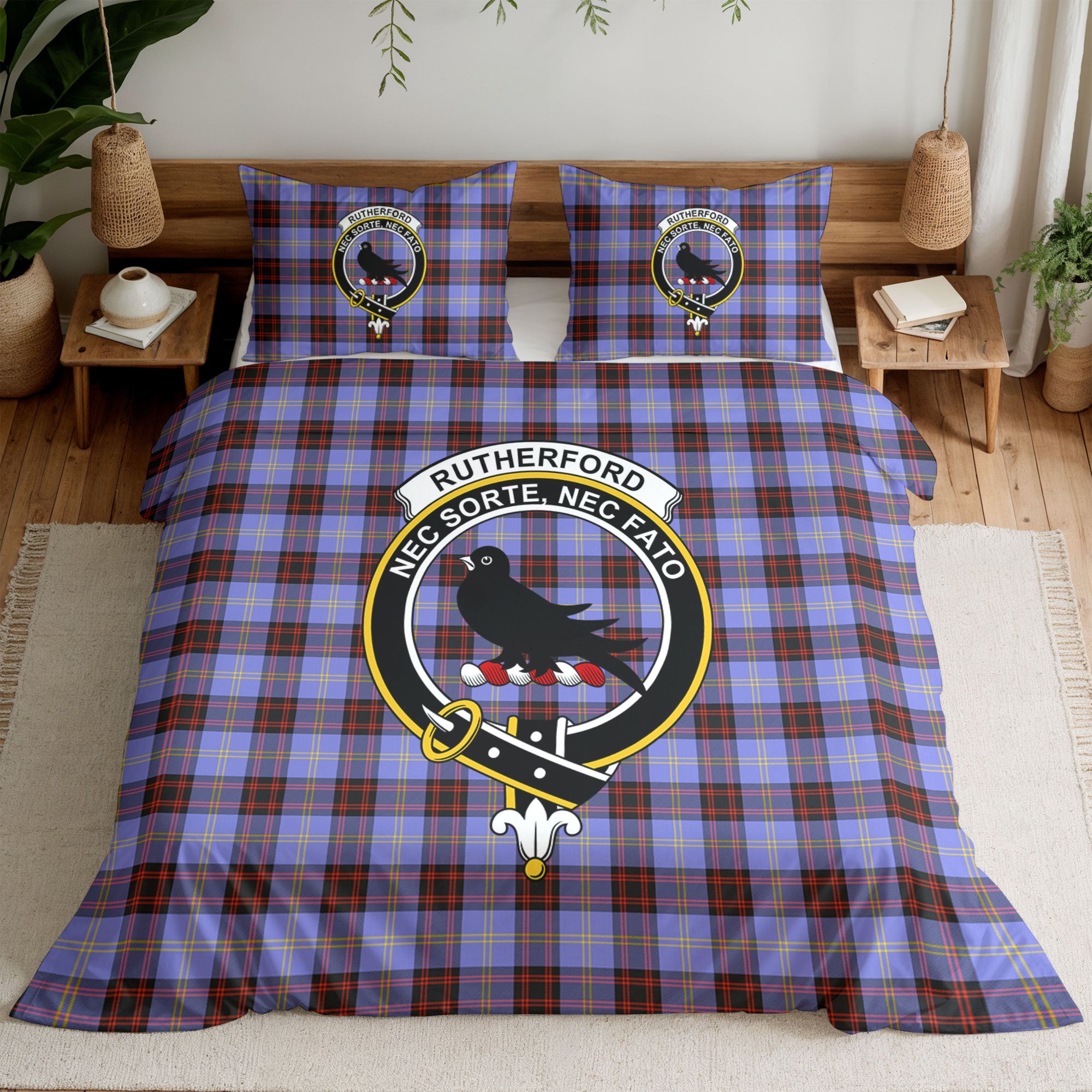 Rutherford Tartan Crest Bedding Set
