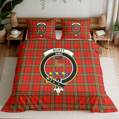 Scott Modern Tartan Crest Bedding Set
