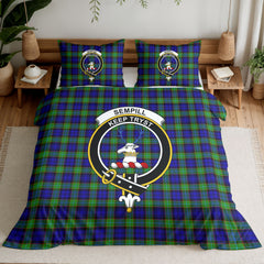 Sempill Modern Tartan Crest Bedding Set
