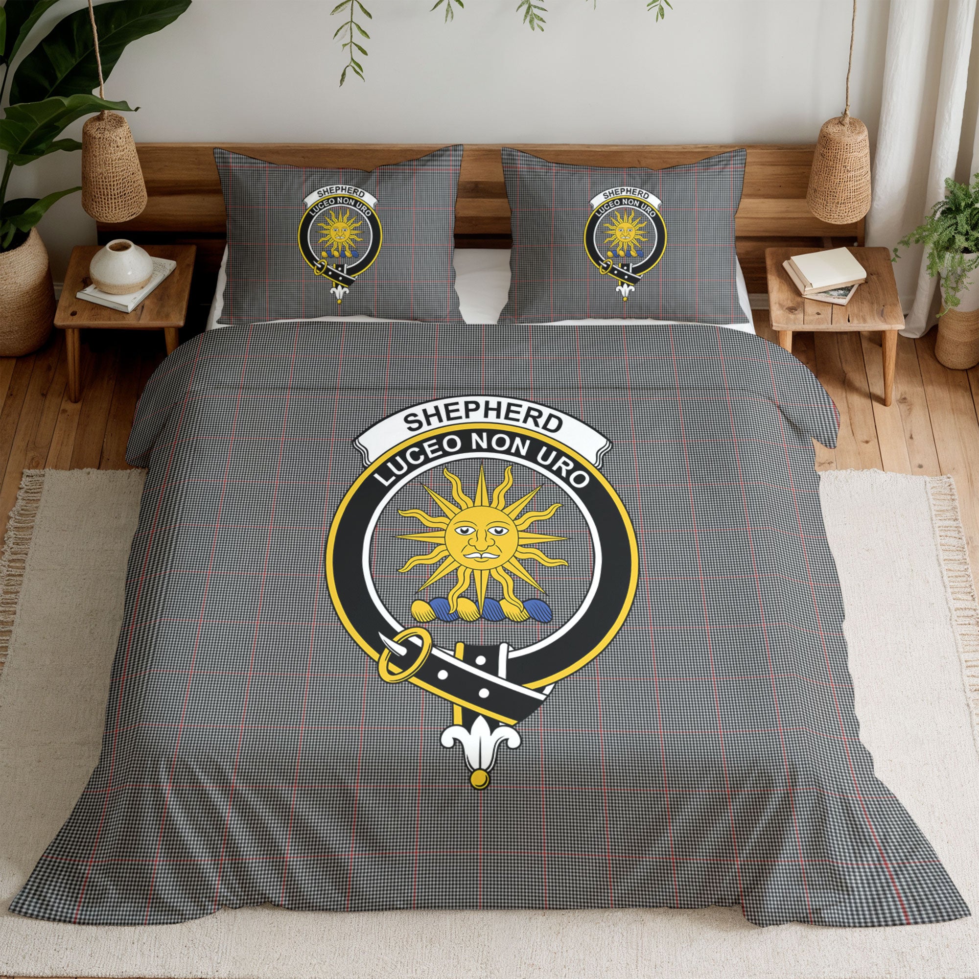 Shepherd Tartan Crest Bedding Set