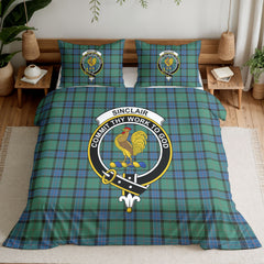 Sinclair Hunting Ancient Tartan Crest Bedding Set