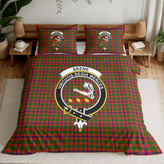 Skene Modern Tartan Crest Bedding Set