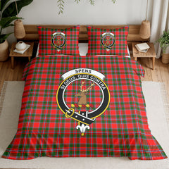 Spens (or Spence) Tartan Crest Bedding Set