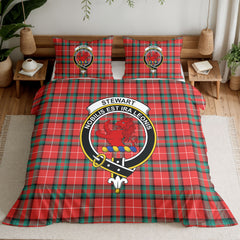Stewart (Stuart) of Bute Tartan Crest Bedding Set