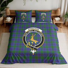 Strachan Tartan Crest Bedding Set