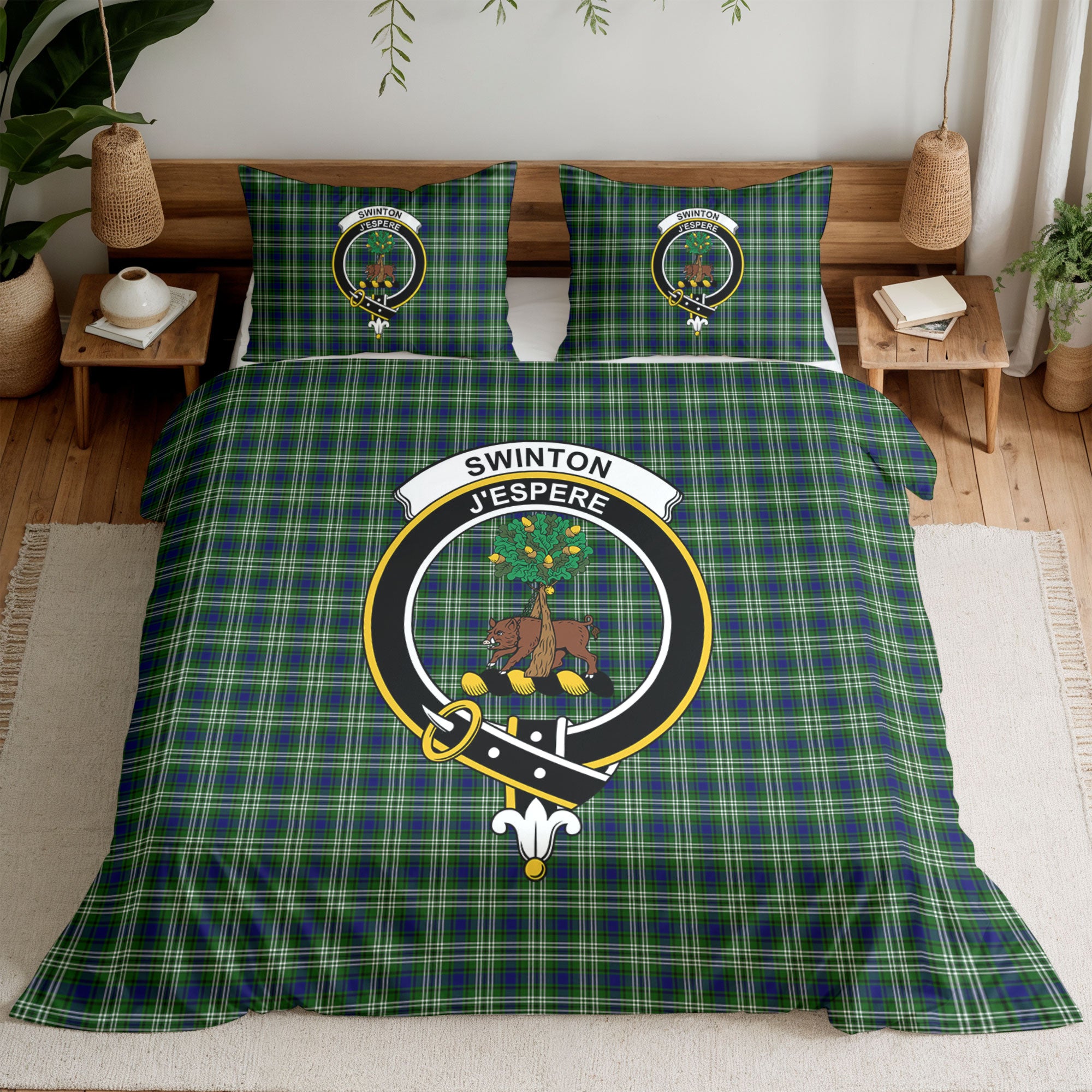 Swinton Tartan Crest Bedding Set