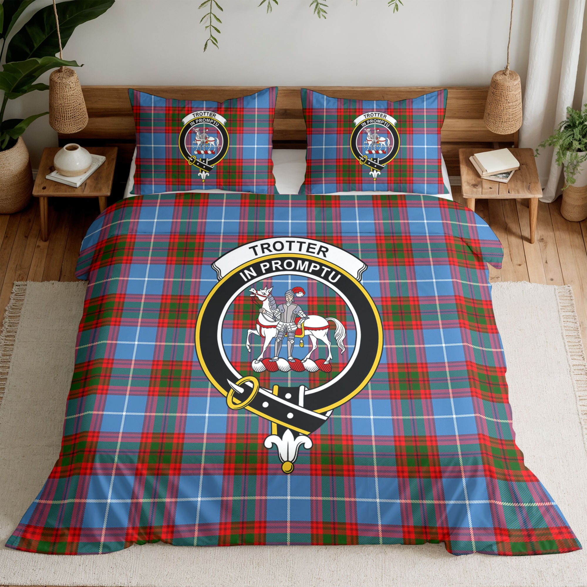 Trotter Tartan Crest Bedding Set