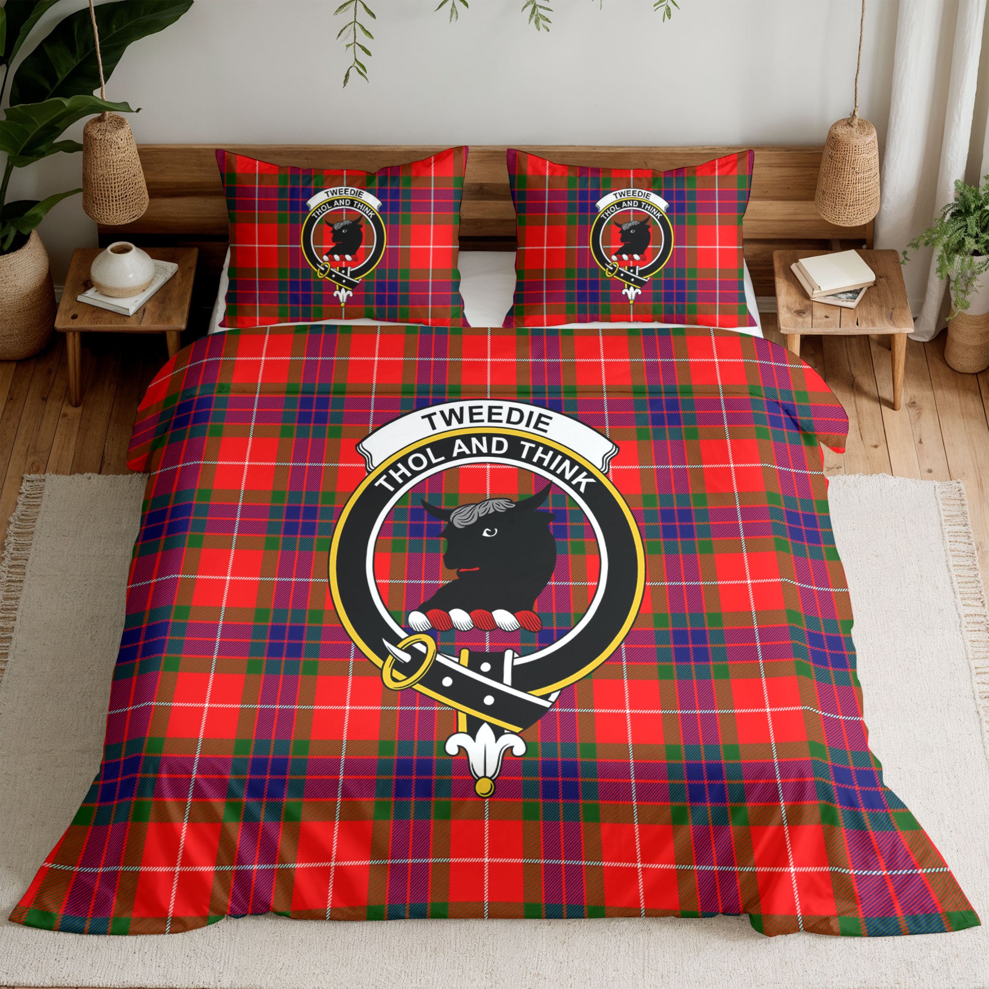 Tweedie Tartan Crest Bedding Set