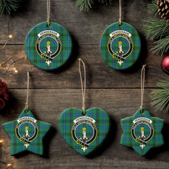 Henderson Ancient Tartan Crest Christmas Ceramic Ornament