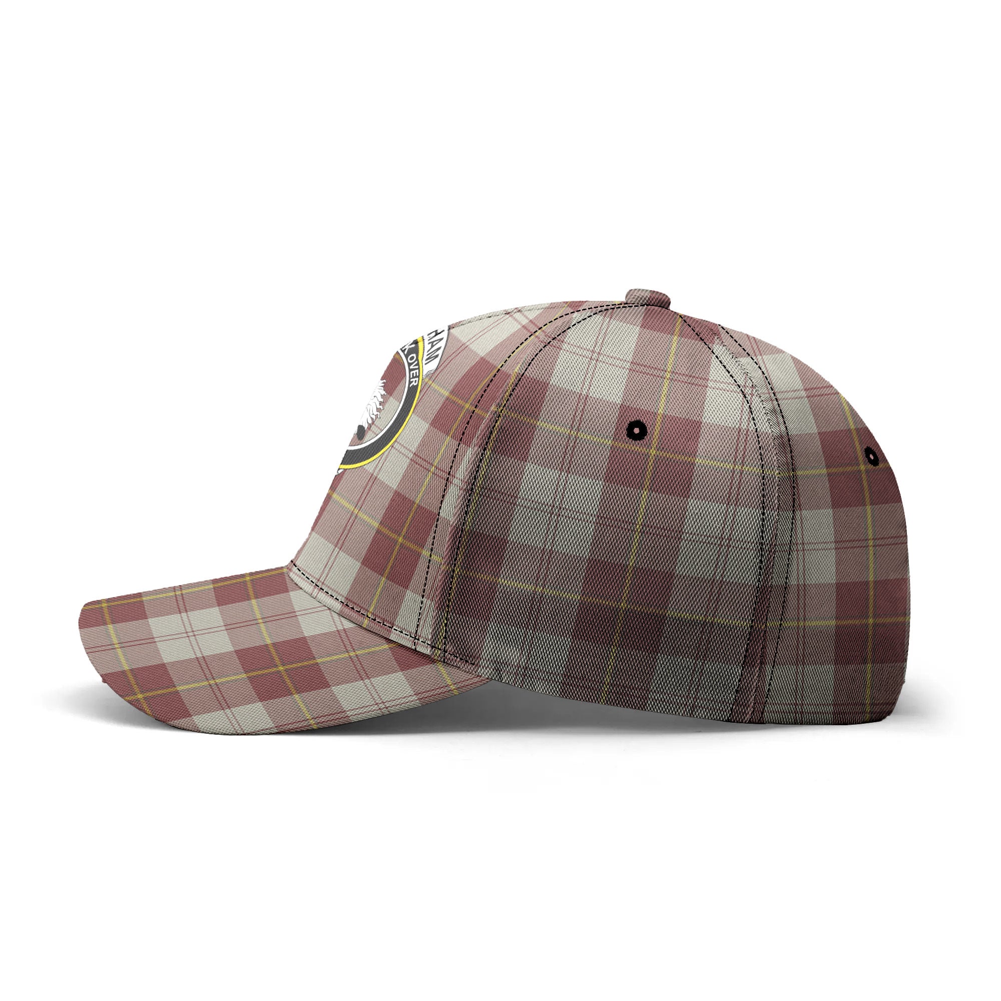 Cunningham Burgundy Dancers Tartan Crest Classic Cap