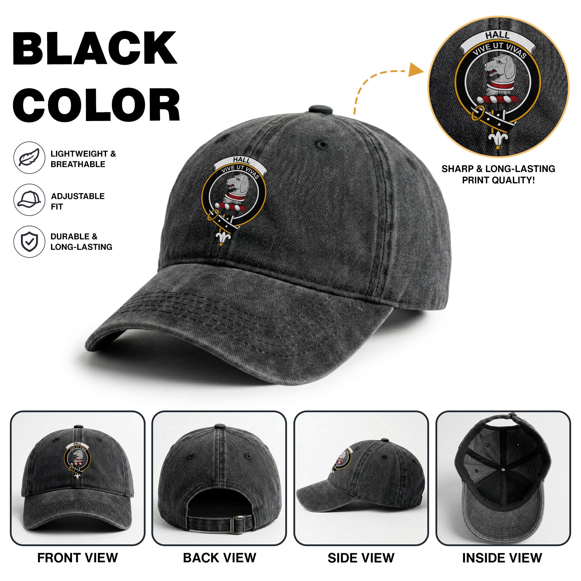 Hall Crest Washed Classic Cap