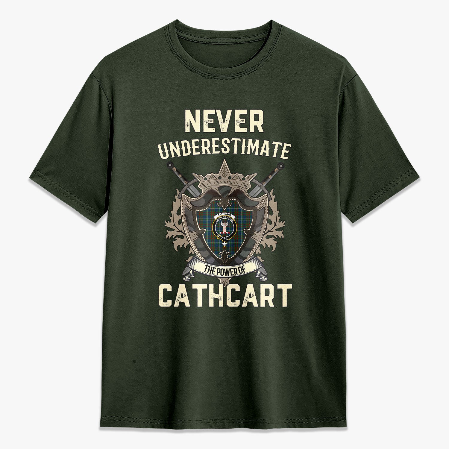 Cathcart Tartan Crest 2D T-shirt - Never Underestimate Style