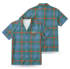 Agnew Ancient Tartan Crest Hawaiian Shirt