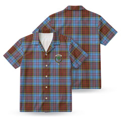 Anderson Modern Tartan Crest Hawaiian Shirt