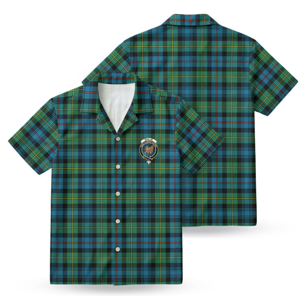 Baillie Ancient Tartan Crest Hawaiian Shirt