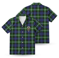 Baillie Modern Tartan Crest Hawaiian Shirt