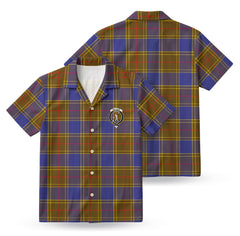 Balfour Modern Tartan Crest Hawaiian Shirt