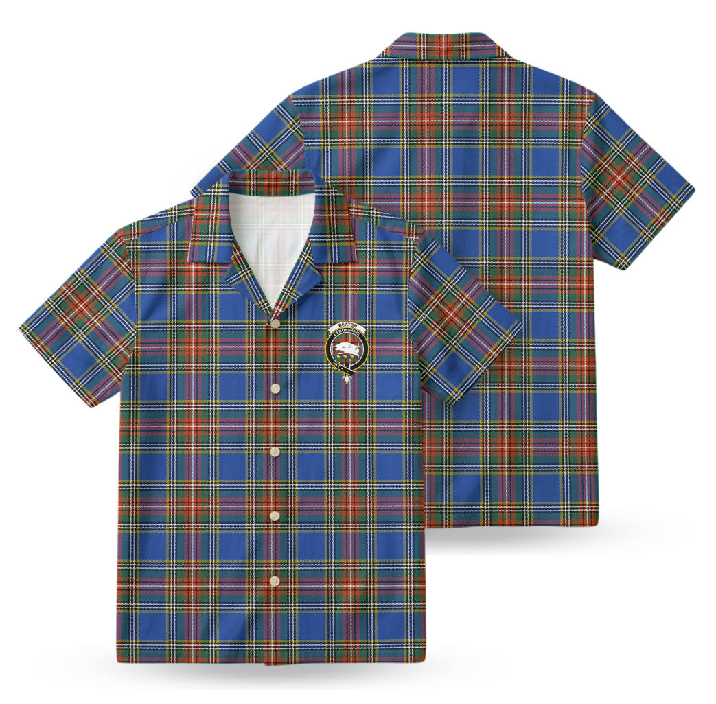 Beaton Ancient Tartan Crest Hawaiian Shirt