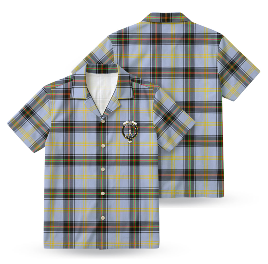 Bell of the Borders Tartan Crest Hawaiian Shirt