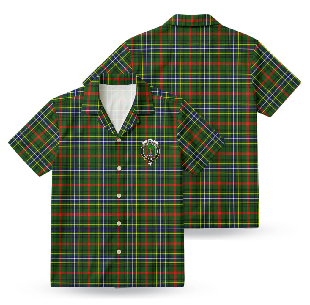 Bisset Tartan Crest Hawaiian Shirt