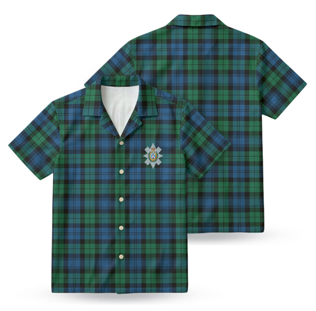 Black Watch Ancient Tartan Crest Hawaiian Shirt