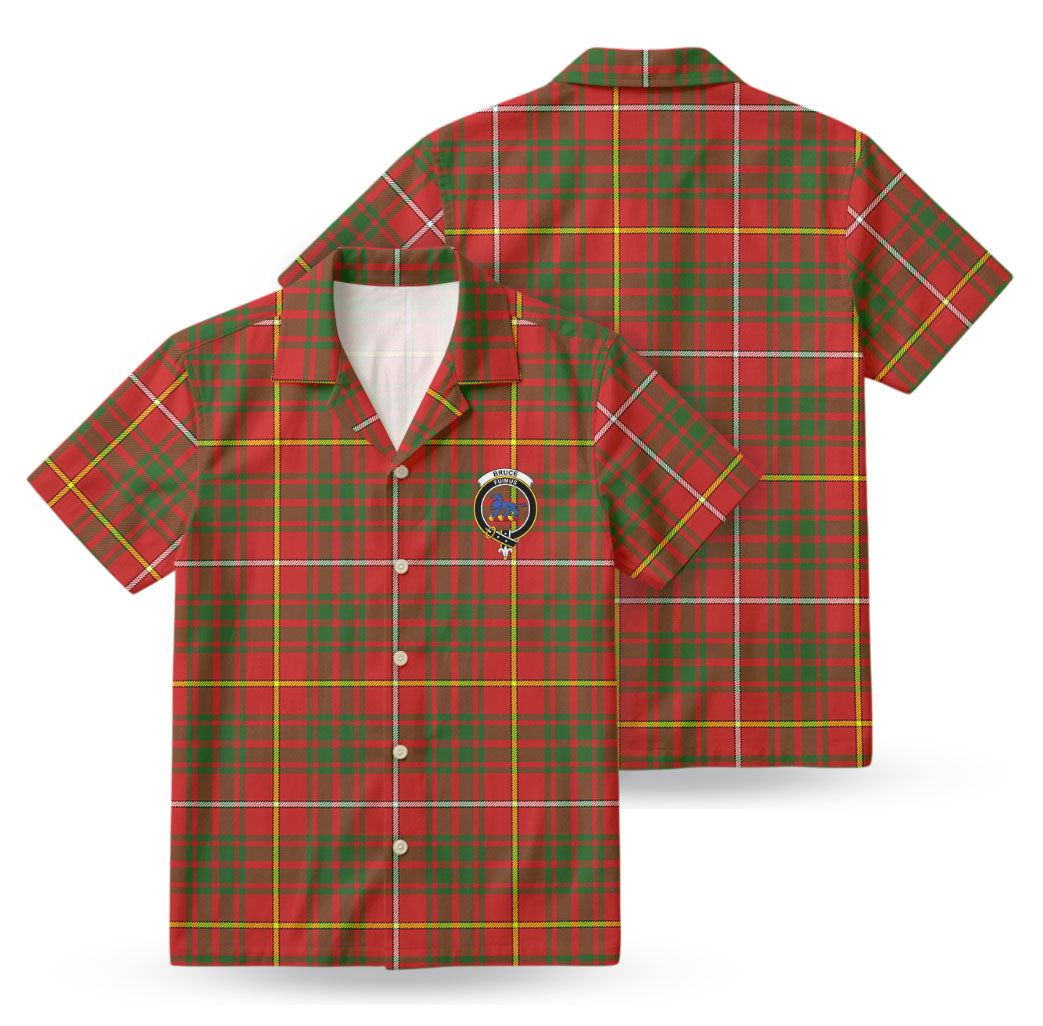 Bruce Modern Tartan Crest Hawaiian Shirt