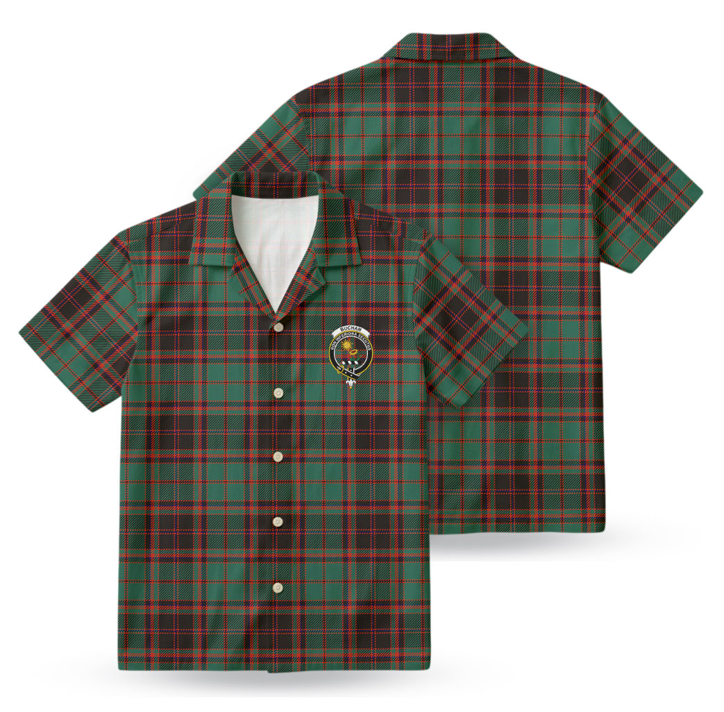 Buchan Ancient Tartan Crest Hawaiian Shirt