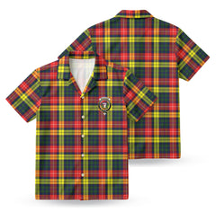 Buchanan Modern Tartan Crest Hawaiian Shirt