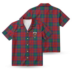 Byres Tartan Crest Hawaiian Shirt