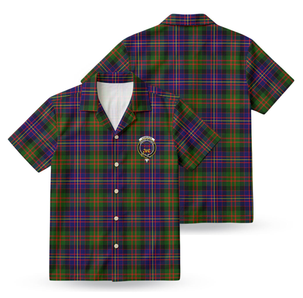 Cameron of Erracht Modern Tartan Crest Hawaiian Shirt