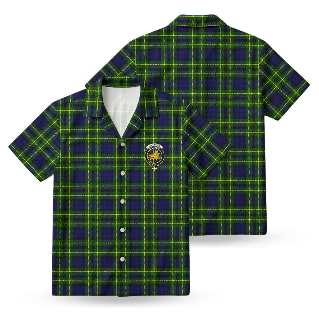 Campbell of Breadalbane Modern Tartan Crest Hawaiian Shirt