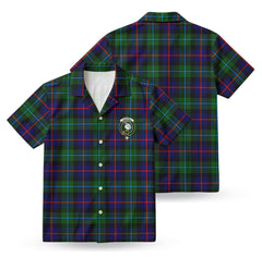 Campbell of Cawdor Modern Tartan Crest Hawaiian Shirt