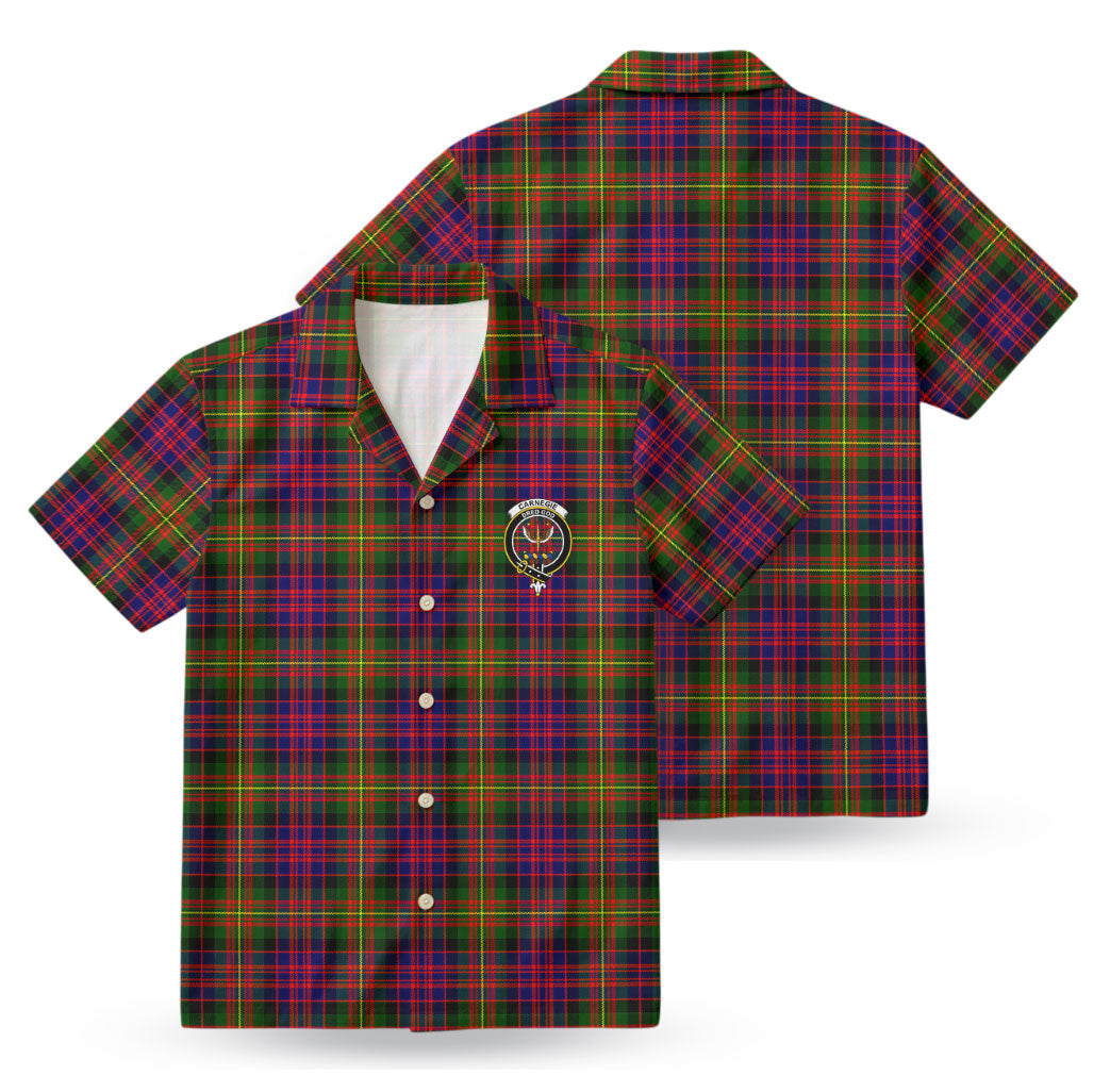 Carnegie Modern Tartan Crest Hawaiian Shirt