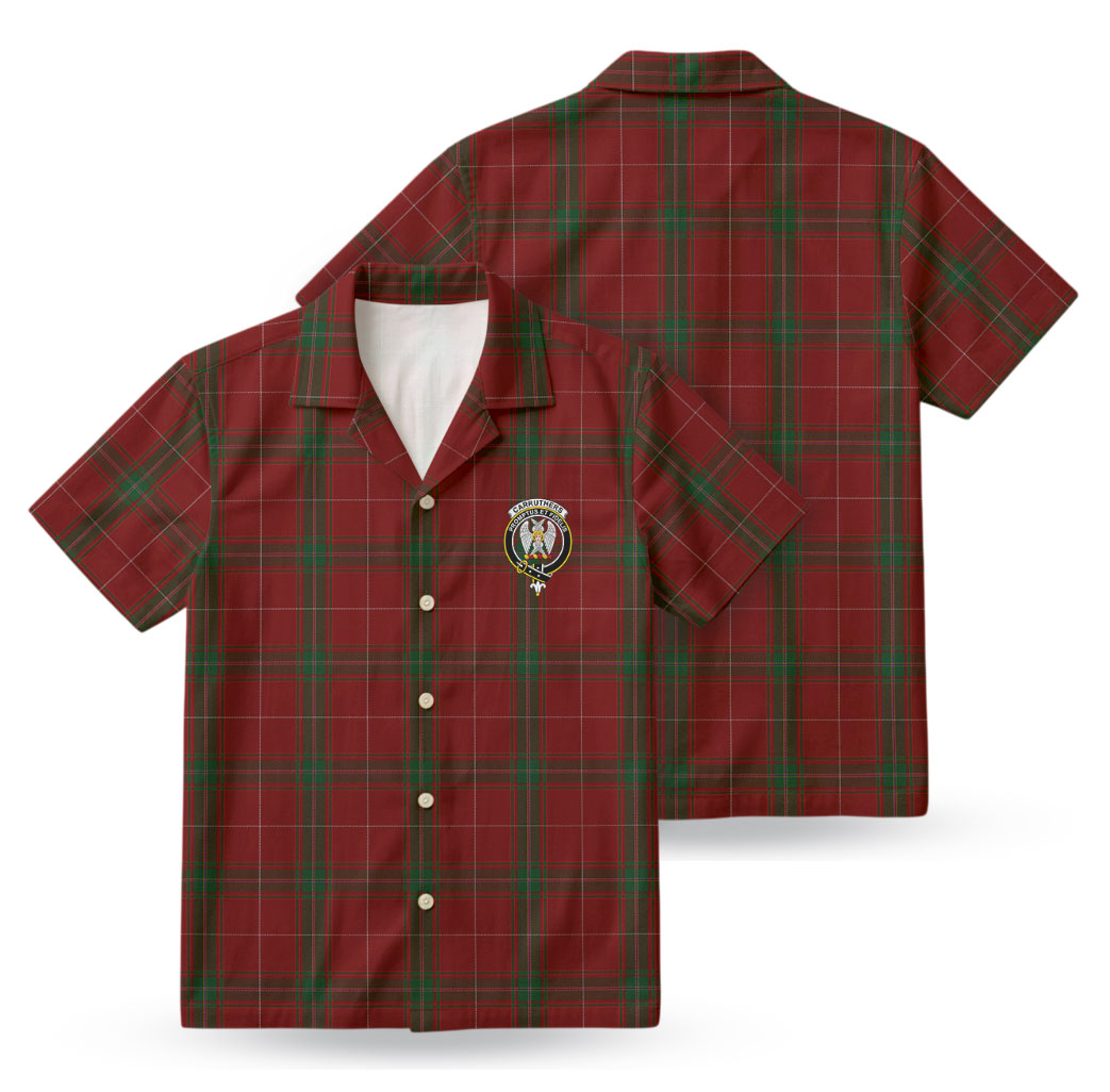 Carruthers Tartan Crest Hawaiian Shirt
