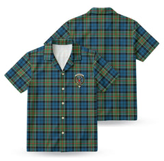 Colquhoun Ancient Tartan Crest Hawaiian Shirt