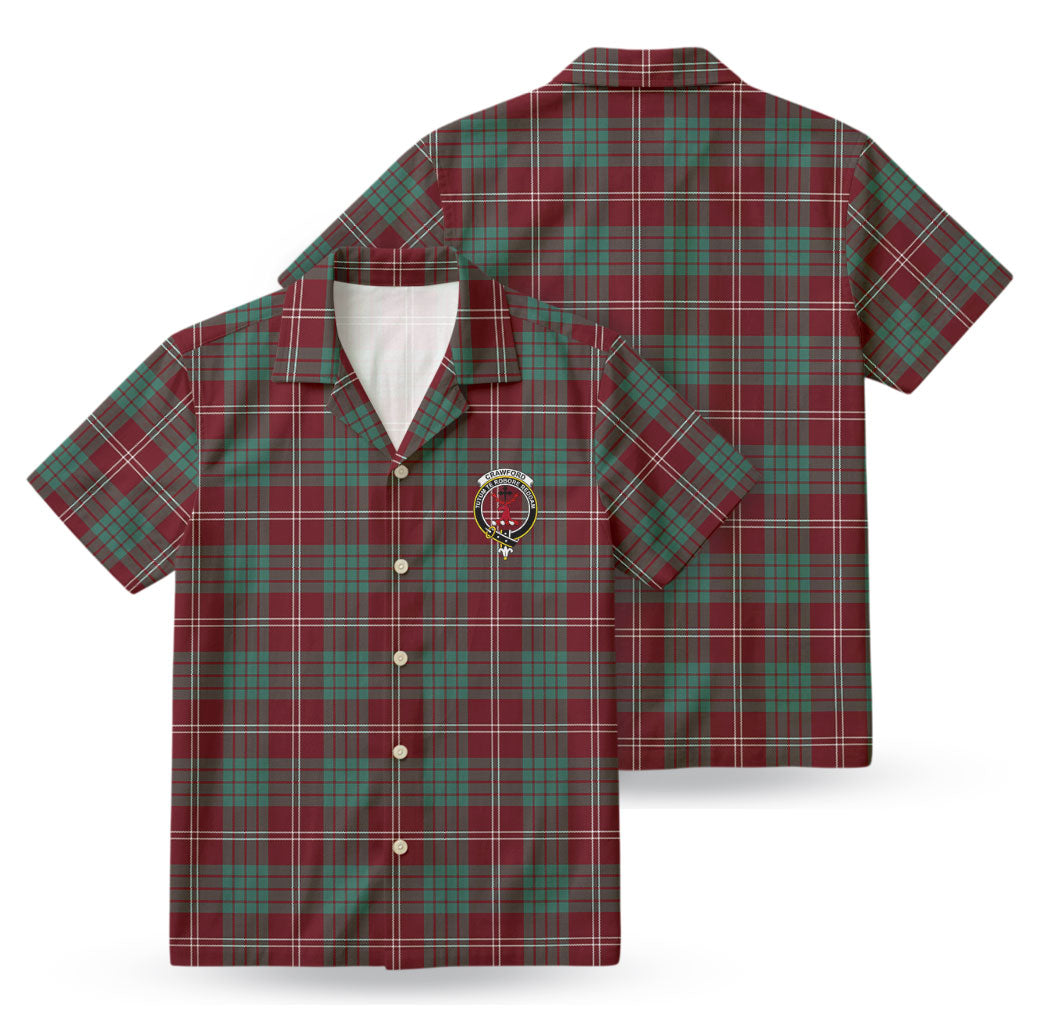 Crawford Modern Tartan Crest Hawaiian Shirt