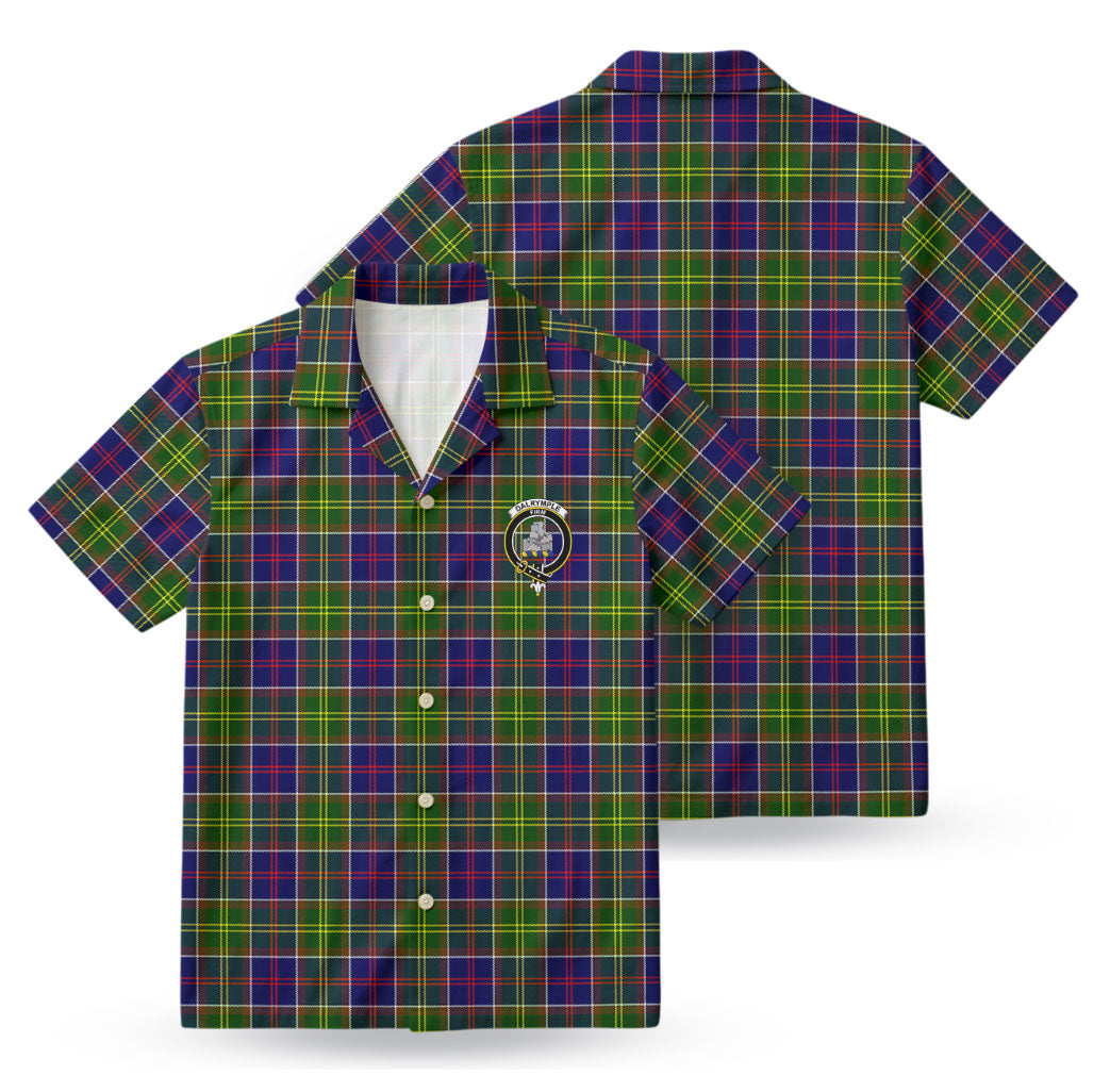 Dalrymple Tartan Crest Hawaiian Shirt