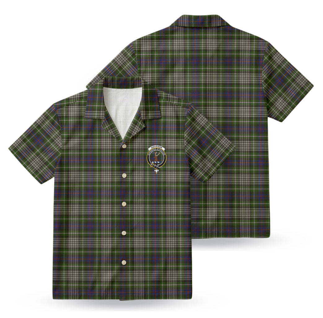 Davidson Tulloch Dress Tartan Crest Hawaiian Shirt