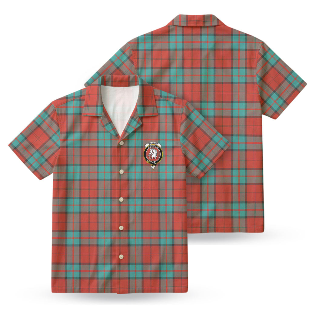 Dunbar Ancient Tartan Crest Hawaiian Shirt