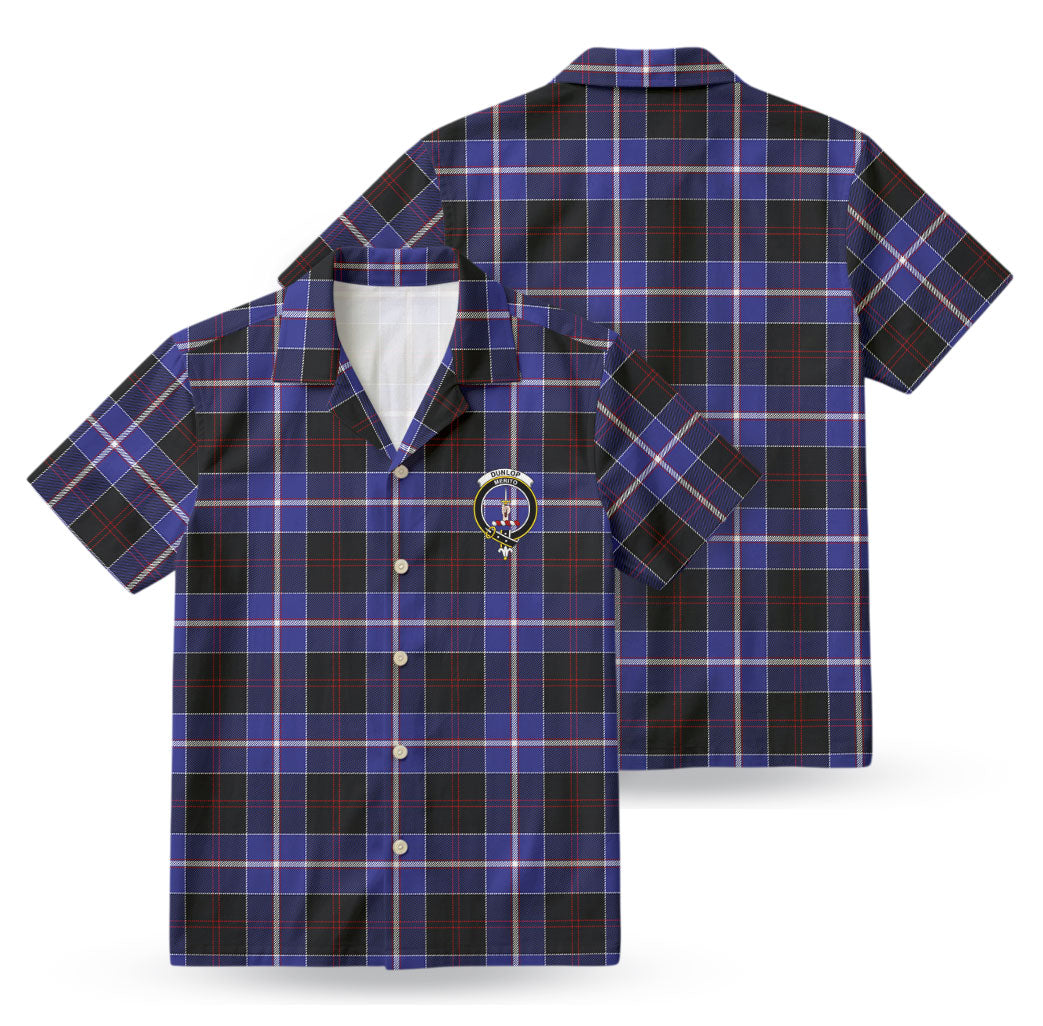 Dunlop Modern Tartan Crest Hawaiian Shirt