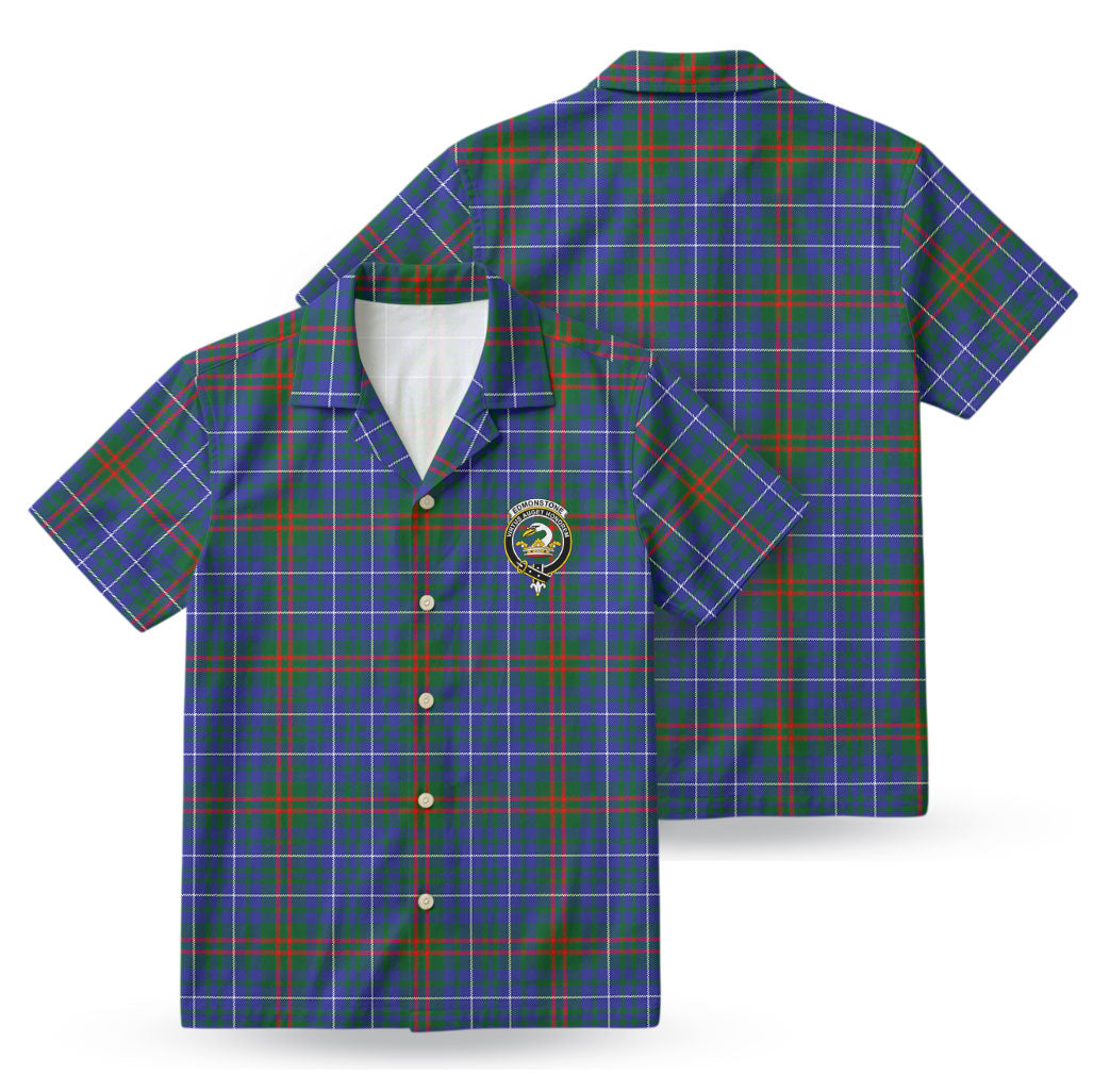 Edmonstone Tartan Crest Hawaiian Shirt