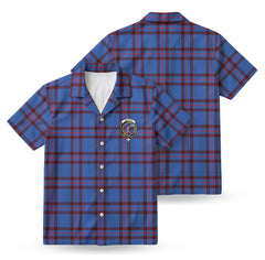 Elliott Modern Tartan Crest Hawaiian Shirt