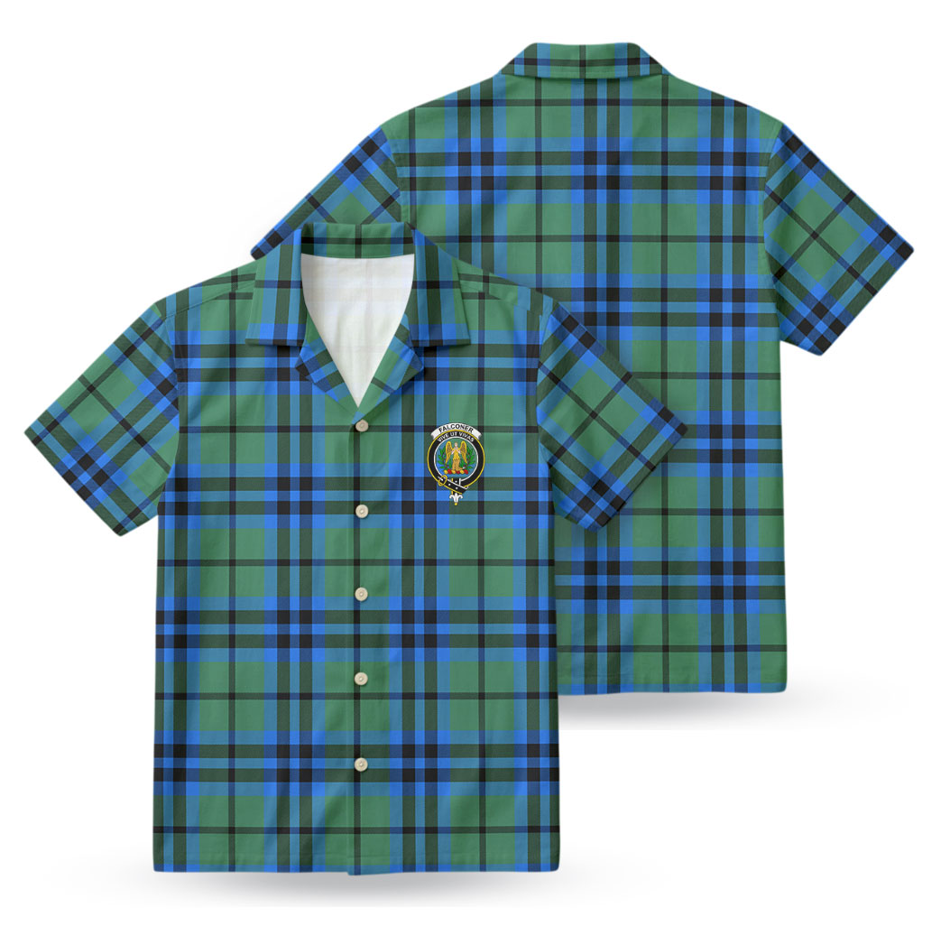 Falconer Tartan Crest Hawaiian Shirt