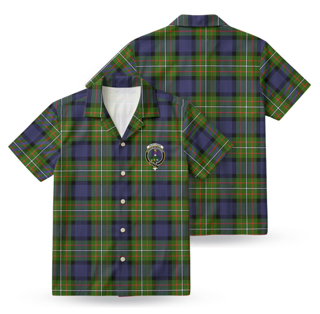 Ferguson Tartan Crest Hawaiian Shirt