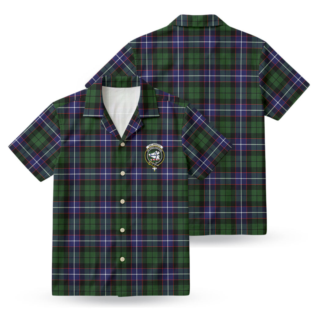Galbraith Modern Tartan Crest Hawaiian Shirt