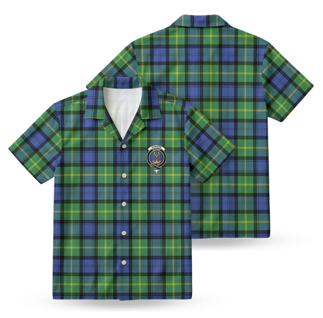 Gordon Old Ancient Tartan Crest Hawaiian Shirt